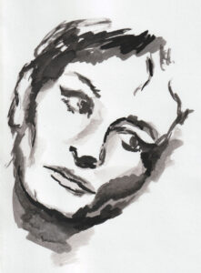 Eloïse Llanca Bolivar, encre de chine, 2022
